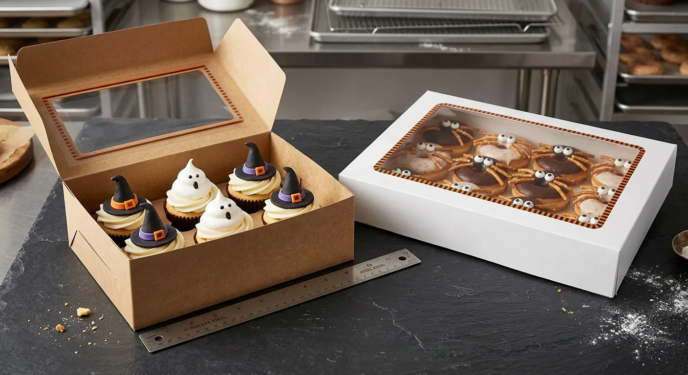 Halloween Cupcake and Donut Box Sizes: Counts, Layouts, and Window Placement